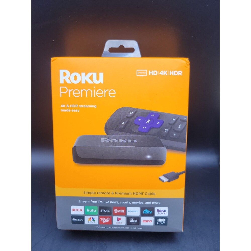 Roku Premiere HD/4K/HDR Streaming Media Player 3920R: BRAND NEW SEALED